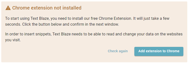 Text Blaze Chrome Extension