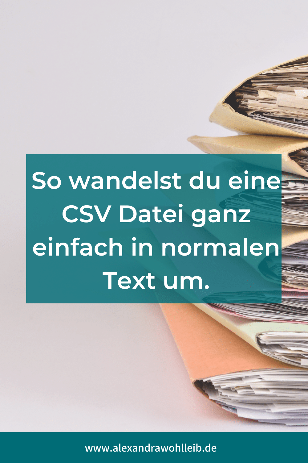 CSV-Datei in Text umwandeln
